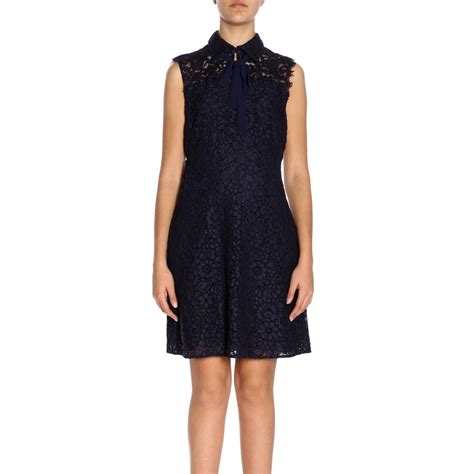 michael kors kleid blau weiss|Designer.